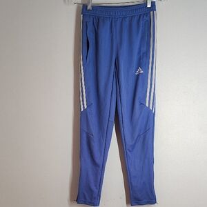 Adidas Kids Blue Joggers with White Accents